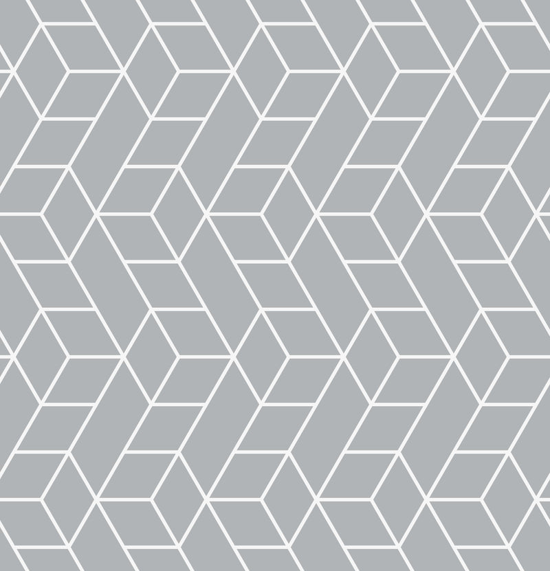 Gray Geometric Pattern Wallpaper