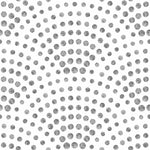 Gray Scalloped Dots Wallpaper