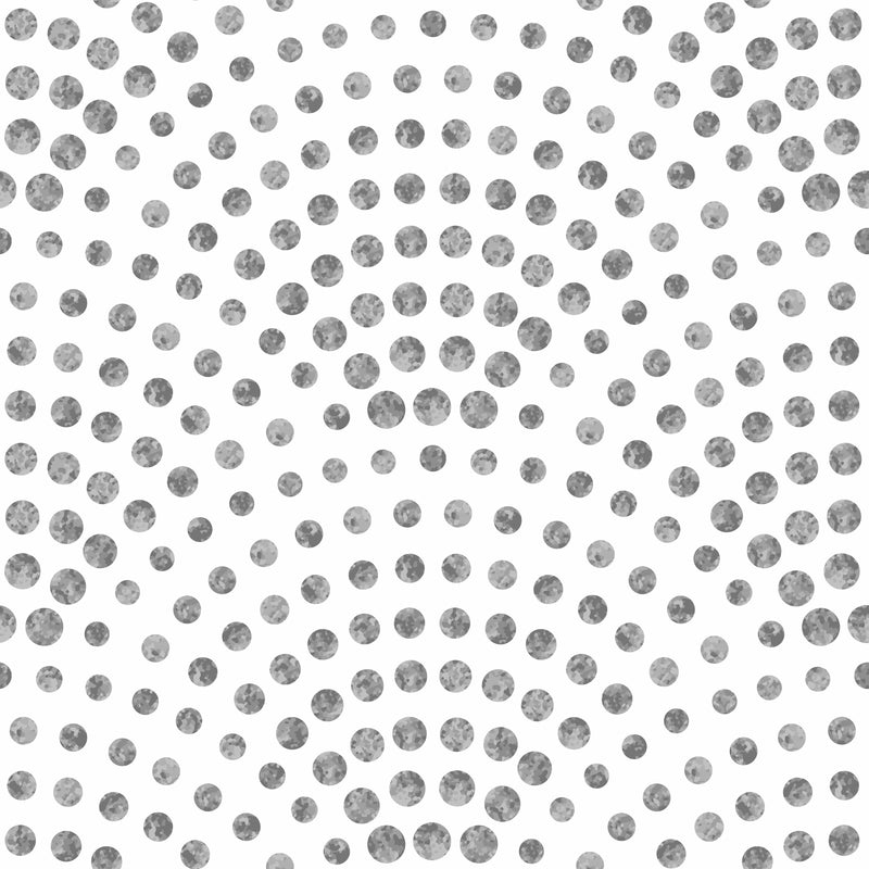 Gray Scalloped Dots Wallpaper