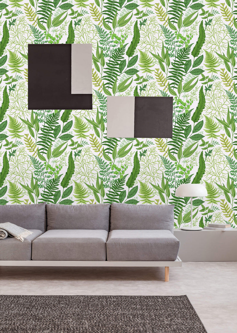 Green Leafy Wallpaper