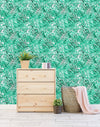 Green Palm Leaves Wallpaper