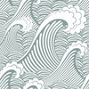 Grey Cute Waves Wallpaper