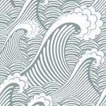 Grey Cute Waves Wallpaper