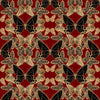 Red Wallpaper with Butterflies