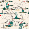 Cactus with Mountains Wallpaper