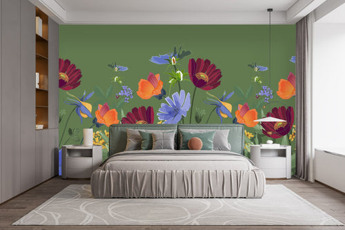 Floral Meadow Wallpaper