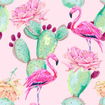 Brightly Pink Flamingos Wallpaper