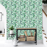 Stylish Green Leaves Wallpaper Chic Quality
