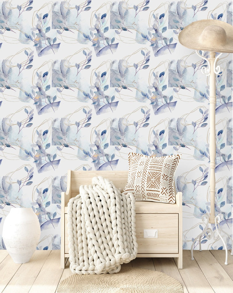 Fashionable Leaves Wallpaper Tasteful