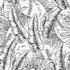 Black and White Palm Leaves Wallpaper
