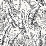 Black and White Palm Leaves Wallpaper