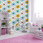 Hand Drawn Eye Doodles in Circles Wallpaper
