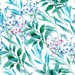 Hand Drawn Green Twigs Wallpaper