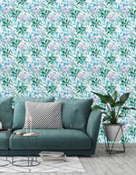 Hand Drawn Green Twigs Wallpaper
