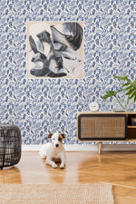 Hand Painted Leaves Wallpaper