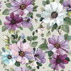Contemporary Purple Floral Wallpaper Modern
