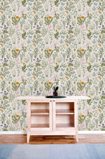 Herbs and Wild Flowers Wallpaper