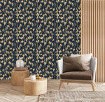 Dark Blue Wallpaper with Spikelets