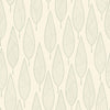 Beige Wallpaper with Leaves Pattern