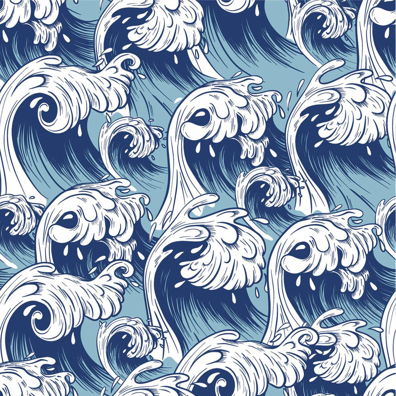 Blue Waves Wallpaper