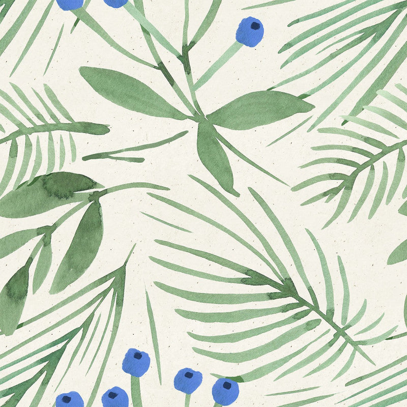 Stylish Blue Berries Wallpaper Smart