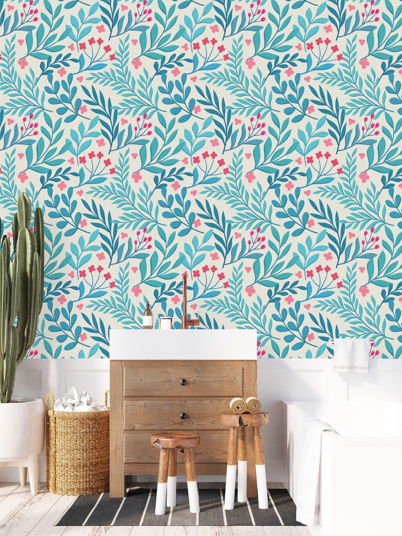 Voguish Botanical Wallpaper Chic