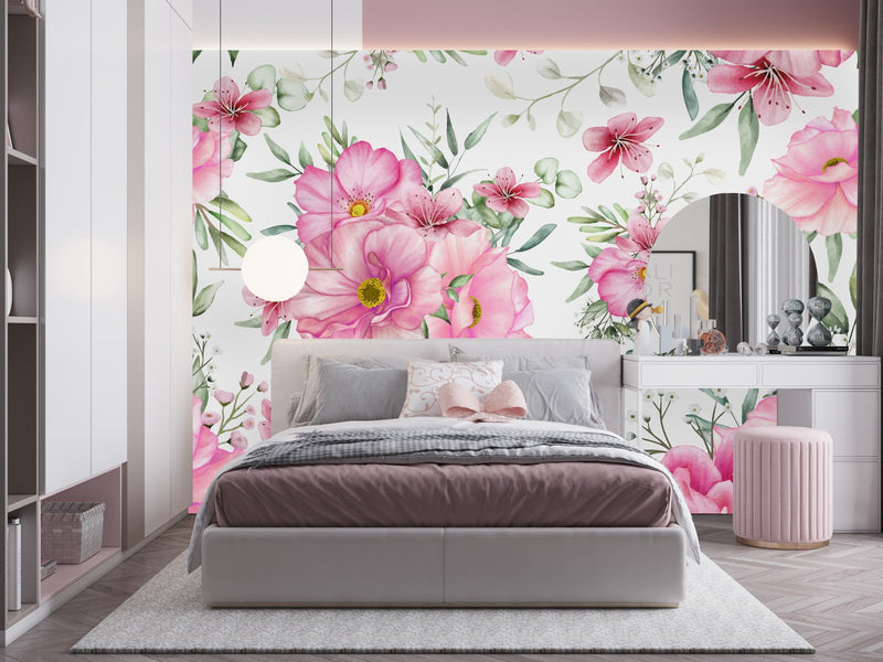 Pink Floral Wallpaper