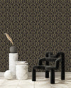 Black and Gold Pattern Wallpaper