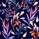 Brightly Berries and Leaves Wallpaper