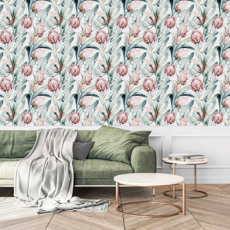 Contemporary Protea Wallpaper Smart