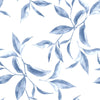 Modish Blue Leaves Wallpaper Smart