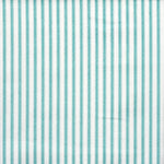 Rod Pocket Curtains in Farmhouse Aqua Blue Ticking Stripe