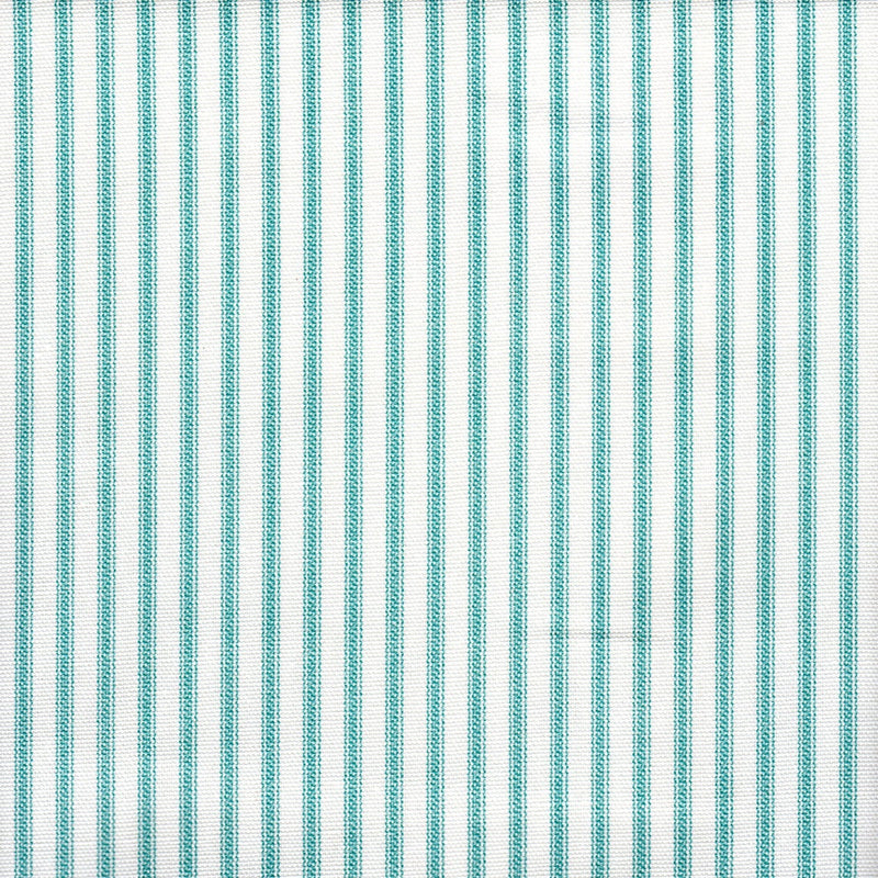 Rod Pocket Curtains in Farmhouse Aqua Blue Ticking Stripe