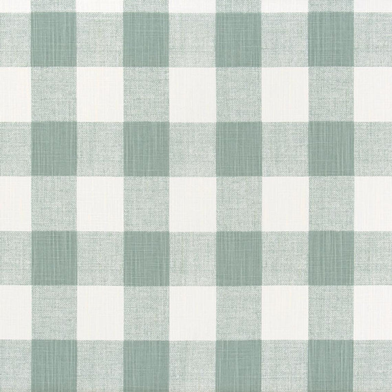 Gathered Bedskirt in  Anderson Waterbury Spa Green Buffalo Check Plaid