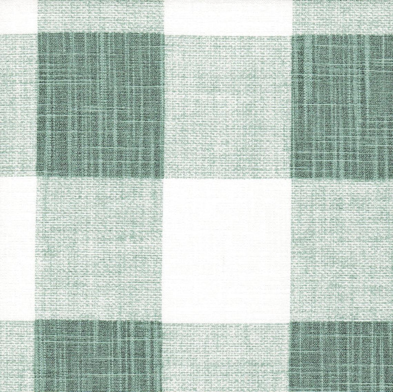 Gathered Bedskirt in  Anderson Waterbury Spa Green Buffalo Check Plaid