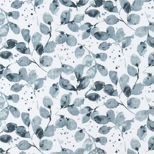 Round Tablecloth in Grove Peacoat Blue Watercolor Leaf Floral