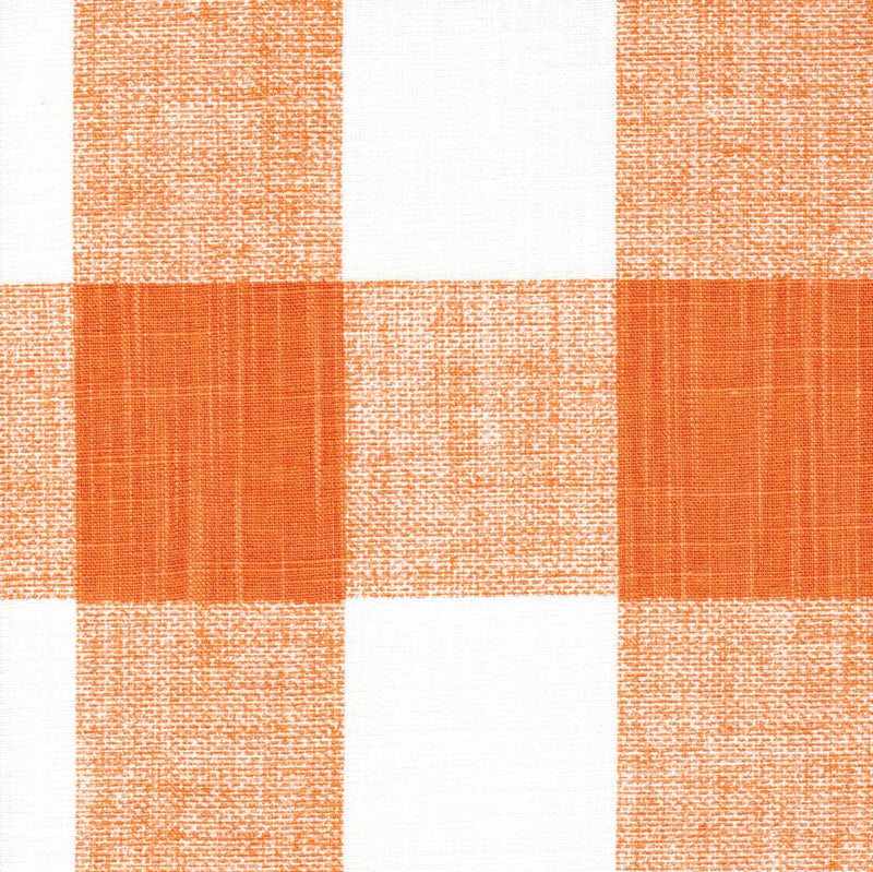Shower Curtain in Anderson Monarch Orange Buffalo Check Plaid