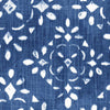 Shower Curtain in Avila Prussian Blue Farmhouse Floral Lattice