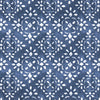 Round Tablecloth in Avila Prussian Blue Farmhouse Floral Lattice