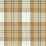 Gathered Bedskirt in Leland Golden Tartan Plaid