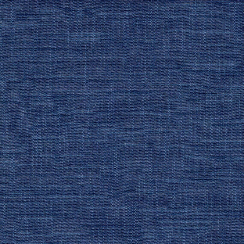 Rod Pocket Curtain Panels Pair in Modern Farmhouse Solid Italian Denim Blue Slub Cotton
