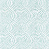 Gathered Bedskirt in Cecil Cancun Blue Watercolor Dot Circular Geometric