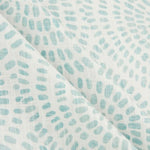 Shower Curtain in Cecil Cancun Blue Watercolor Dot Circular Geometric