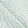 Gathered Bedskirt in Cecil Cancun Blue Watercolor Dot Circular Geometric