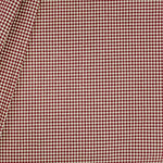 Round Tablecloth in Farmhouse Red Gingham Check on Beige