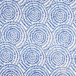 Shower Curtain in Cecil Commodore Blue Watercolor Dot Circular Geometric
