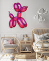 Printed Balloon Dog on Acrylic Modern Contemporary Art Wall Sculpture