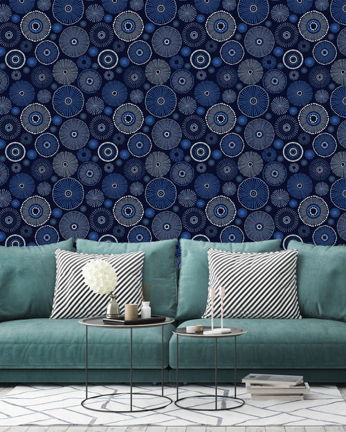 Indigo Winter Background Wallpaper