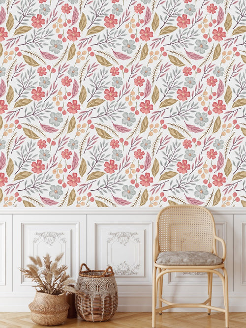 Modish Autumn Leaves Wallpaper Tasteful