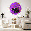 Lovely Field Flowers Printed Mirror Acrylic Circles